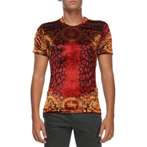 versace t shirt herren rot|VERSACE .